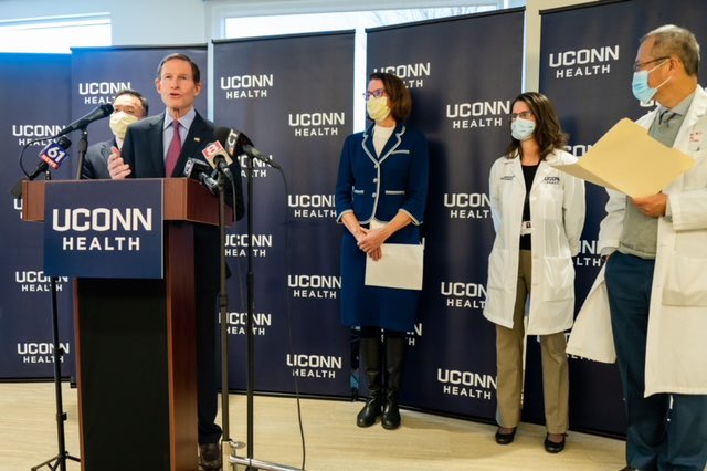 Blumenthal and Connecticut Attorney General William Tong joined the Connecticut Poison Control Center at UConn Health to warn consumers about the dangers cannabis edibles pose to children now that recreational marijuana sales are underway in Connecticut.
